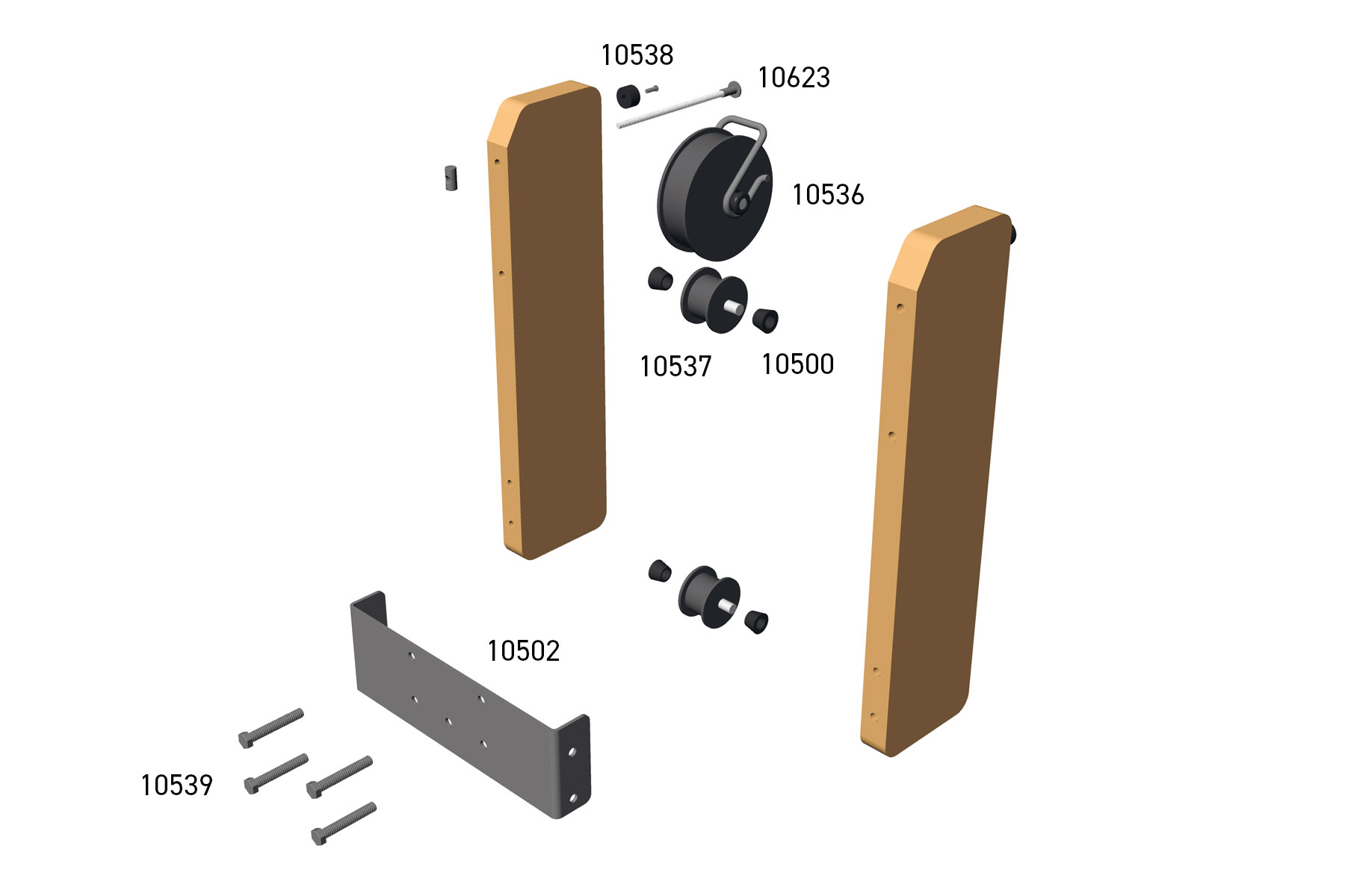 Ersatzteile Umlenkrollen A1