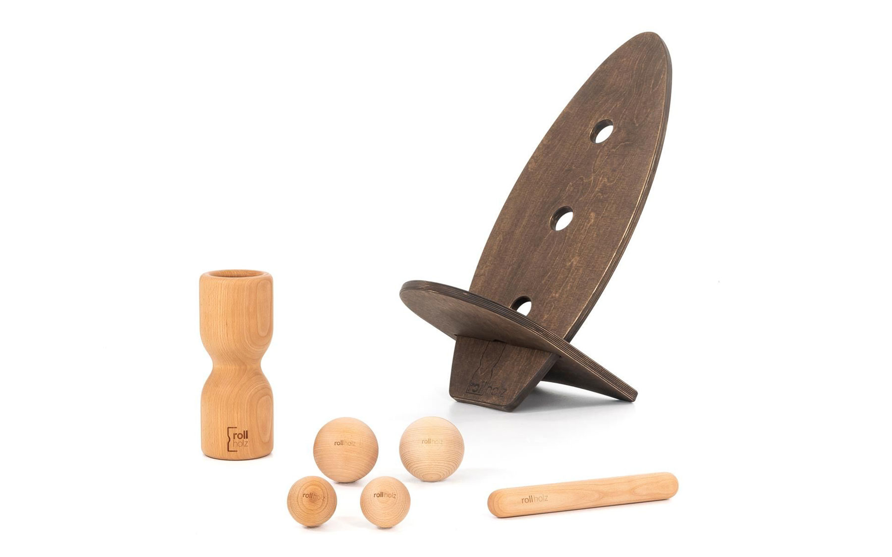 rollbrett Set Buche groß