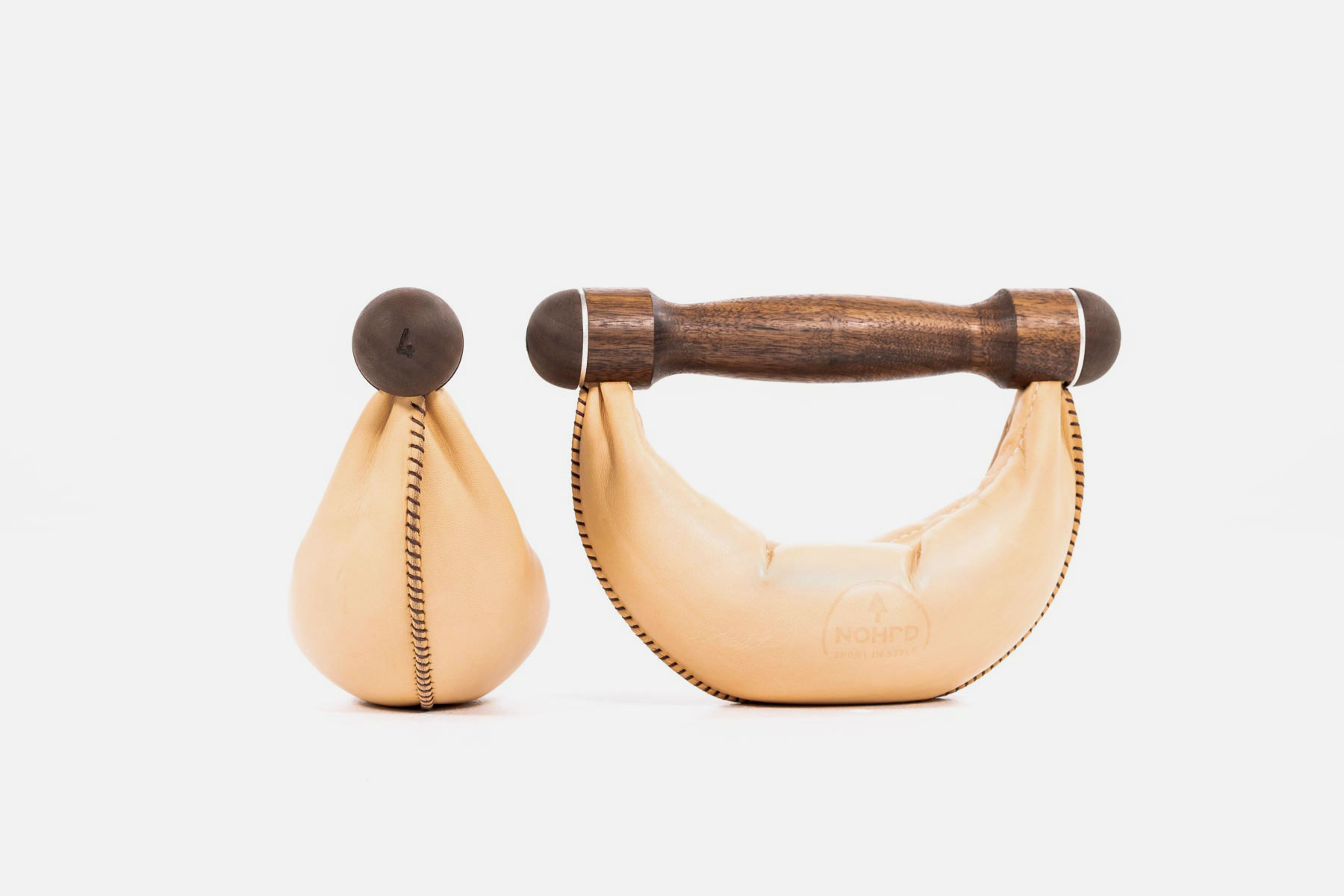 SwingBells Set Walnut Natural