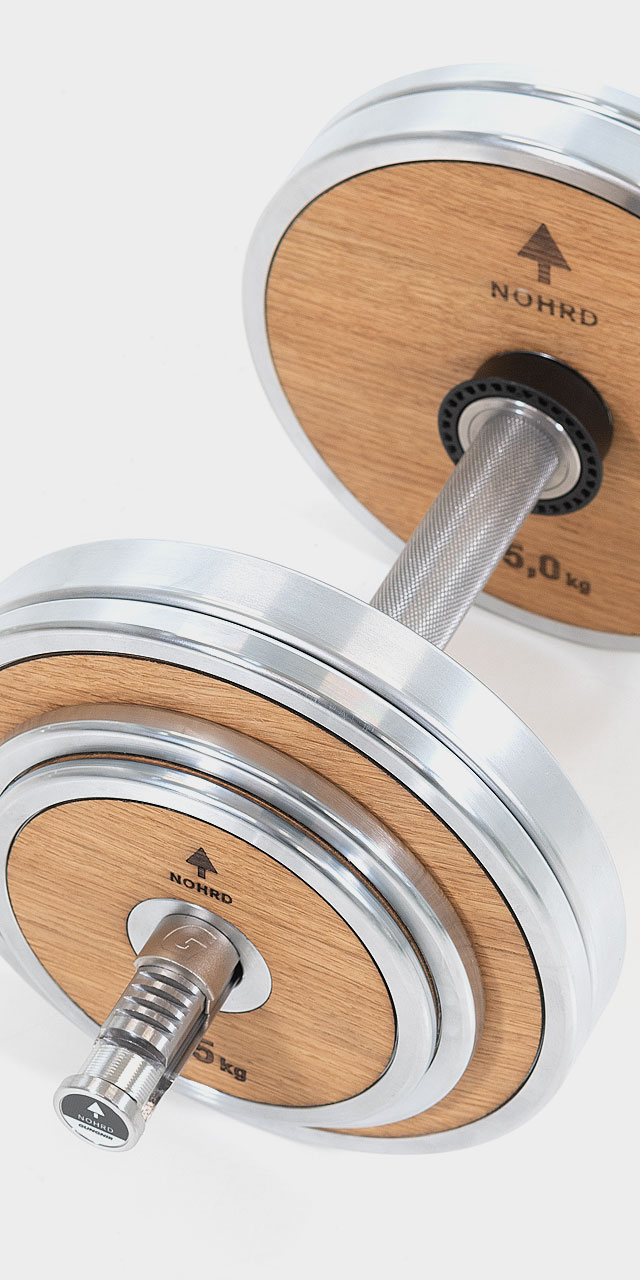 weightplate hantel design